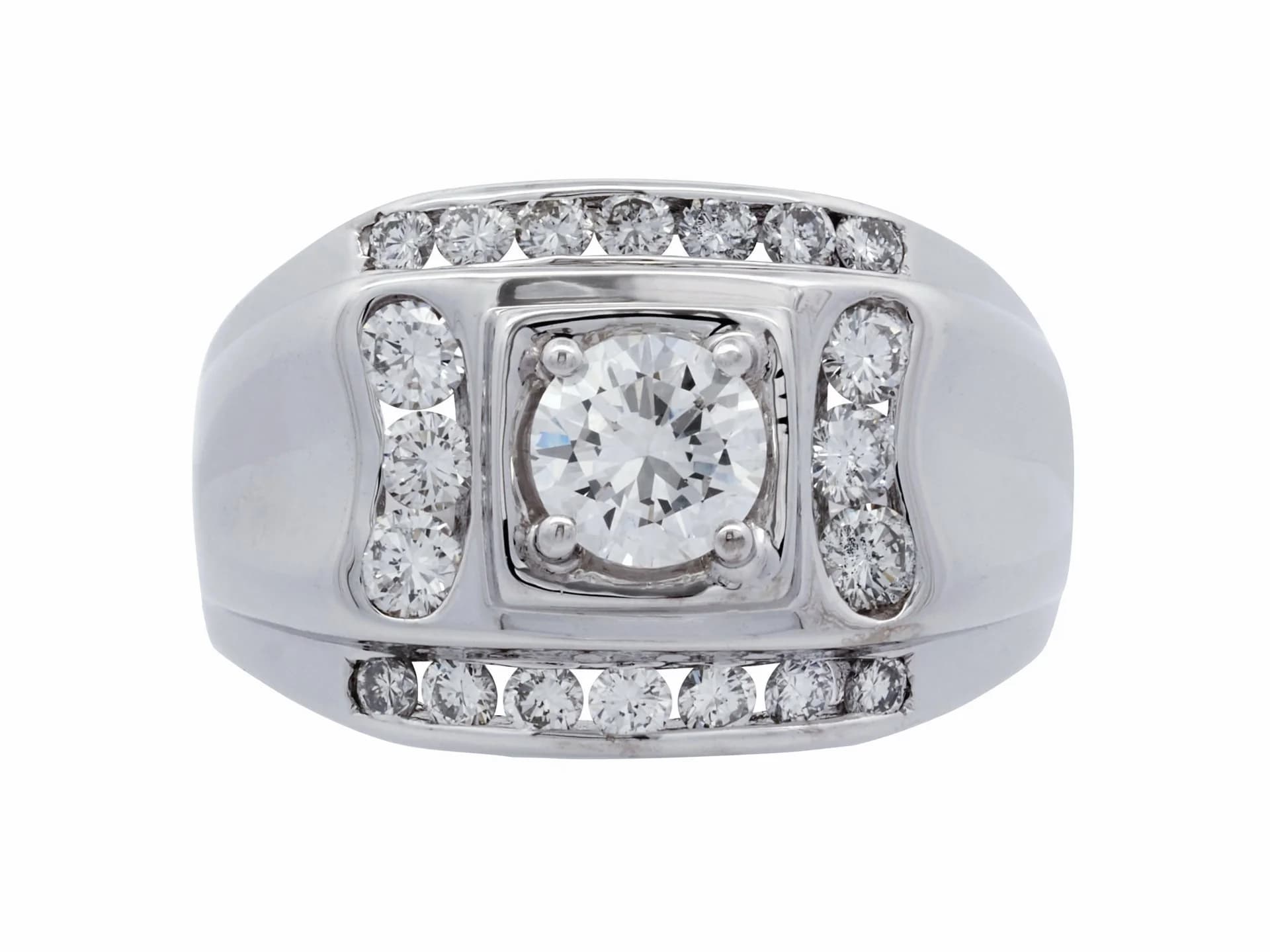 《豐原天一》主石0.55CT 天然鑽石 18K金750 戒指 鑽石20粒 I-23318-4