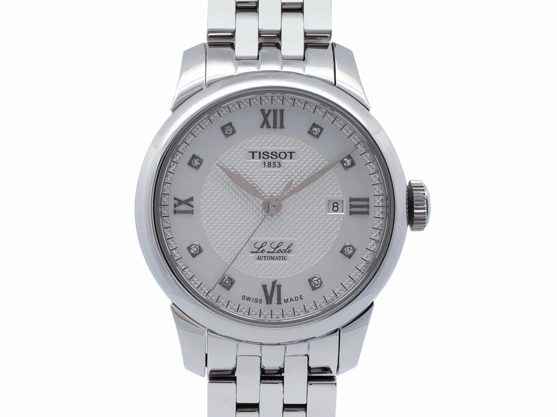 《豐原天一》天梭 TISSOT T006207 A Le Locle 原鑲鑽面手錶 附錶節+購證 I-26590