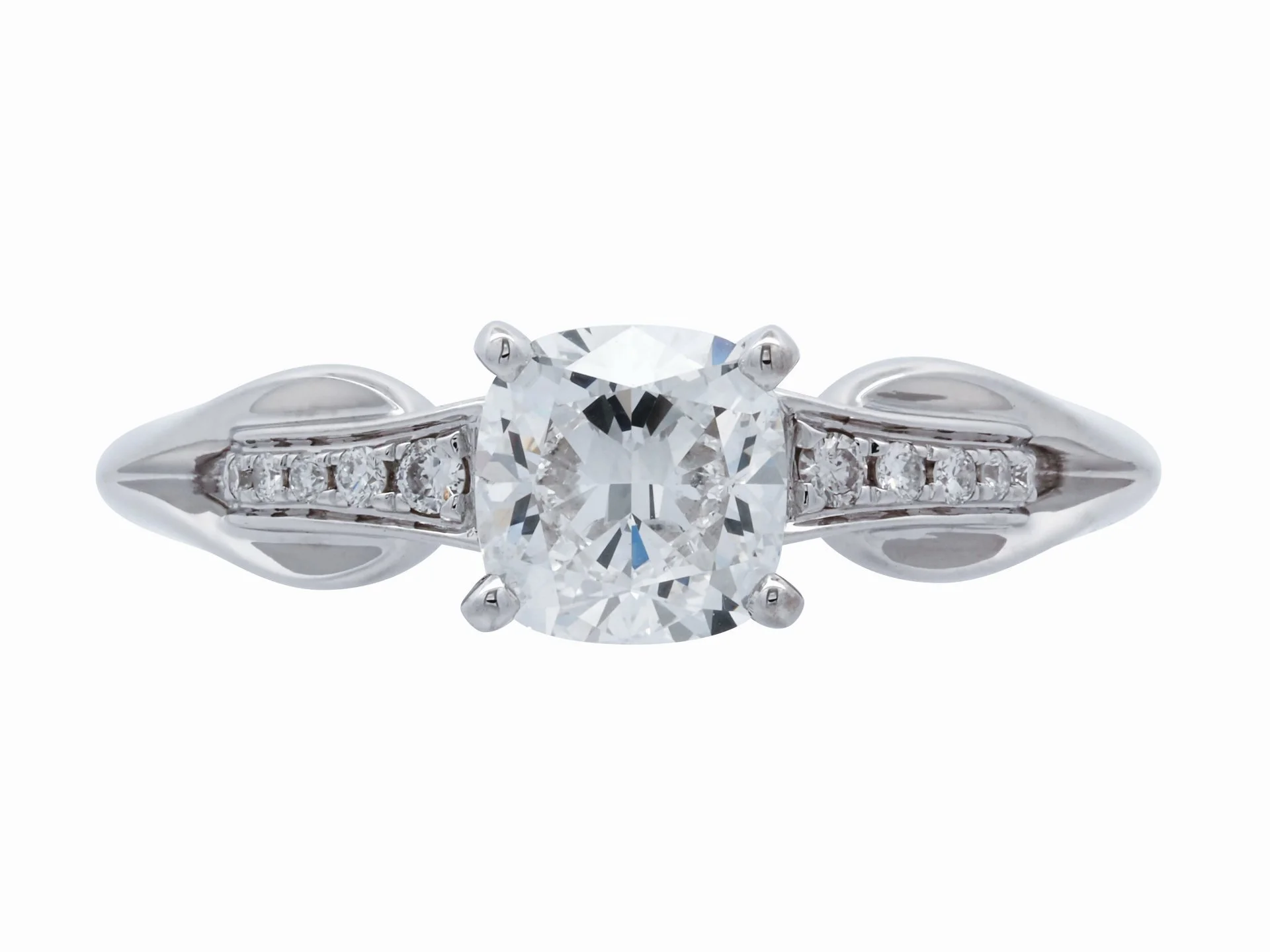 《豐原天一》主石1.01CT 天然鑽石 18k750 戒指 GIA 配鑽10粒 I-25000